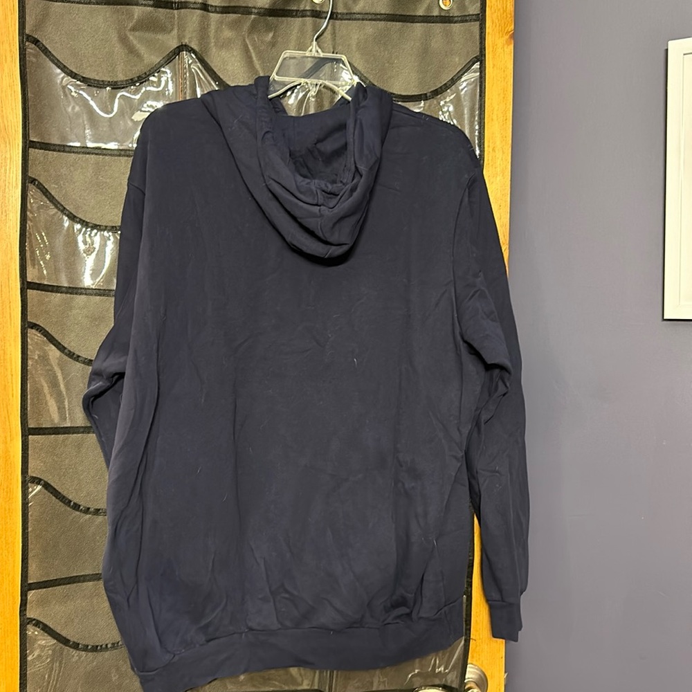 Means Adidas sweatshirt, navy blue, and color hooded